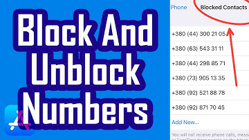 How To Block And Unblock Numbers On The iPhone - iPhone Tips! (NEW)