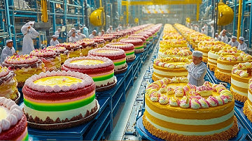 Inside the Cake Factory: From Raw Ingredients to Millions of Perfect Cakes (Full Process)