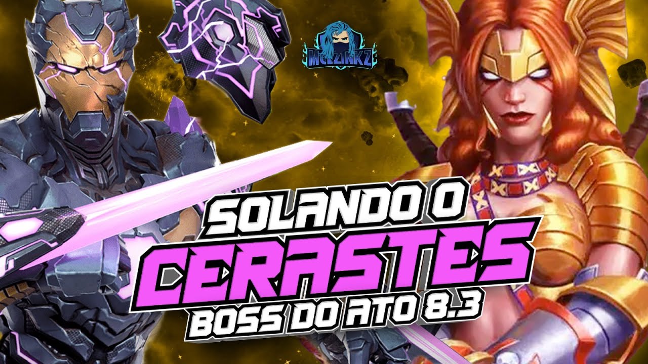 SOLANDO CERASTES - BOSS 8.3.6 - COMO JOGAR CONTRA? QUEM VAI BEM? | Marvel Torneio de Campeões