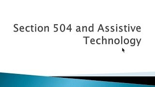 Practical Ideas for Using Assistive Technology to Make Accommodations for Students with Disabilities