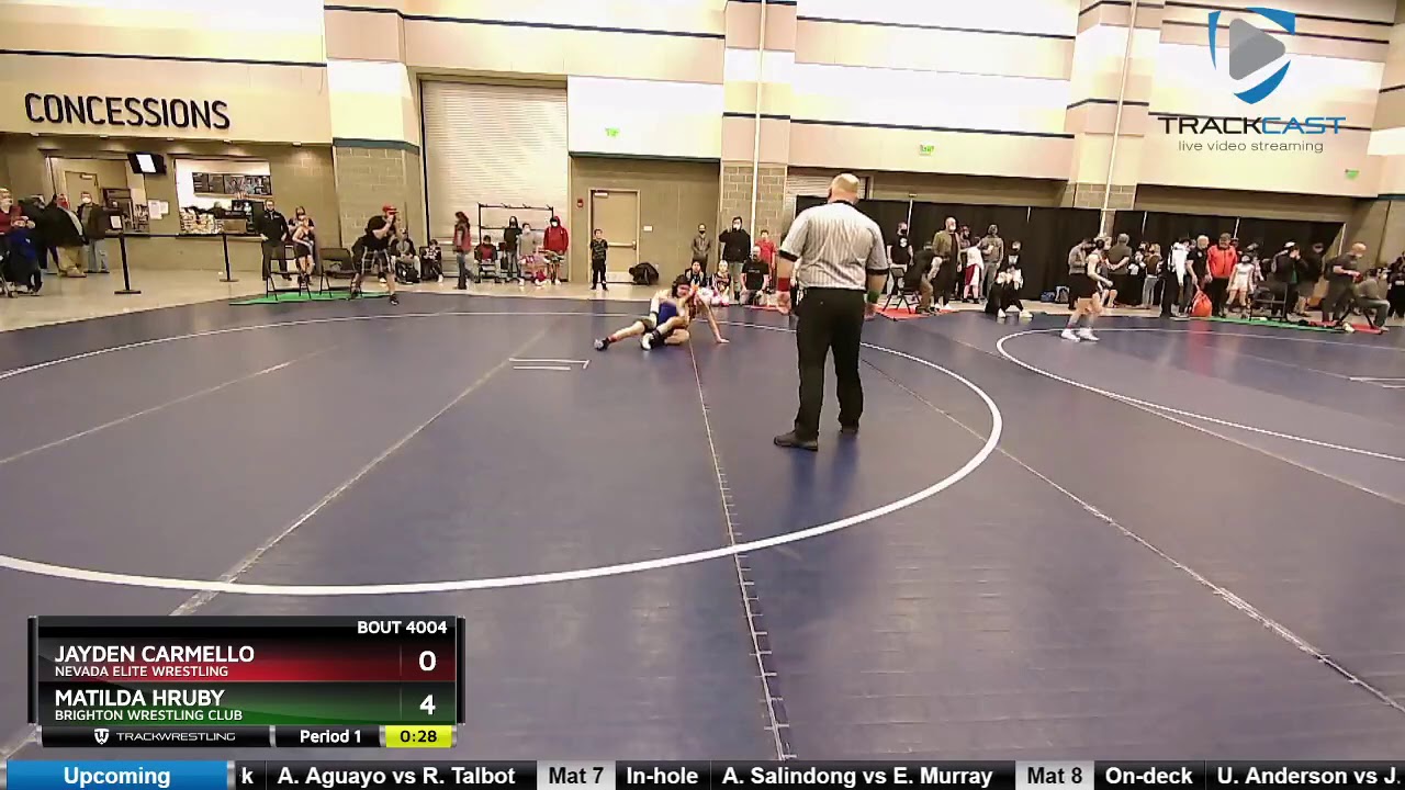 12U Boys 117 Jayden Carmello Nevada Elite Wrestling Vs Matilda Hruby ...