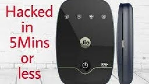 How to hack jiofi password android phone