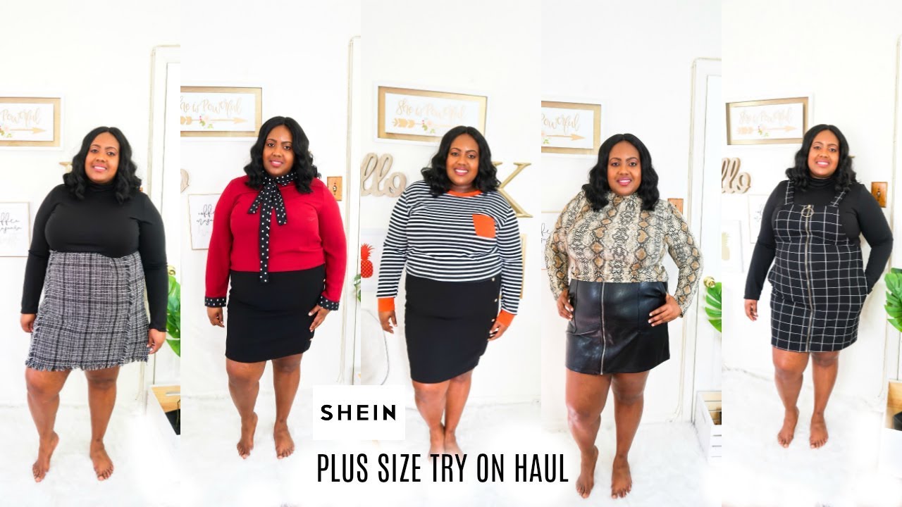HUGE SHEIN PLUS SIZE TRY ON HAUL| PLUS SIZE WINTER FASHION - YouTube