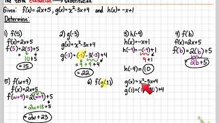Unit 1 Lesson 2 Functions Arithmetic and Evaluation