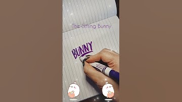 #calligraphy #handlettering #cursivewriting #handwritten #handwriting #writing #bunny #rabbit