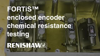 Testing encoder compatibility with industry standard coolants, solvents and oils