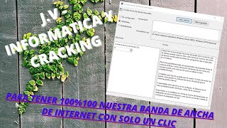 COMANDO PARA TENER 100%100 NUESTRA BANDA ANCHA DE INTERNET CON SOLO UN CLIC