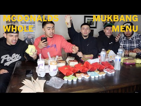 BUYING OUT THE MCDONALDS MENU (MUKBANG)