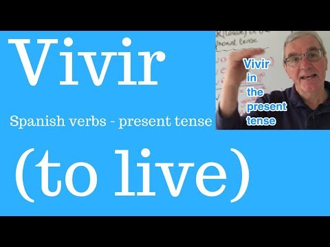 Spanish verbs | Vivir (to live) in the present tense