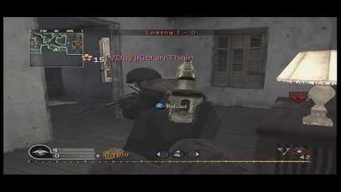 cod4 video of my big brother playing :D