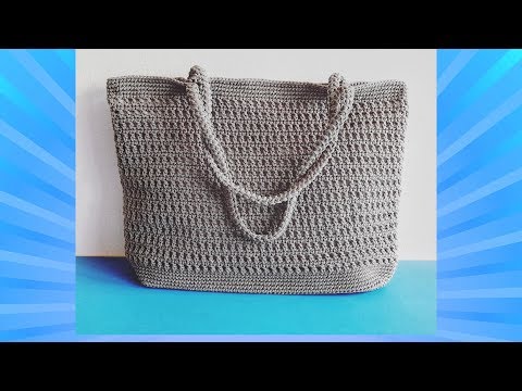 Easy crochet tote bag​ -​ net bag | ถักกระเป๋าผ้า ลายตาข่าย ลายโปร่ง ถักง่ายๆ