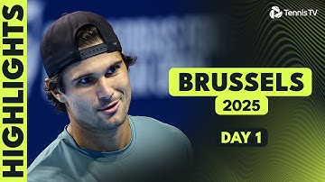 Giron Takes On Bellucci, Opelka Faces Bonzi | Brussels 2025 Highlights Day 1