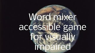 Word mixer accessible Game for blind full demo in hindi screenshot 1