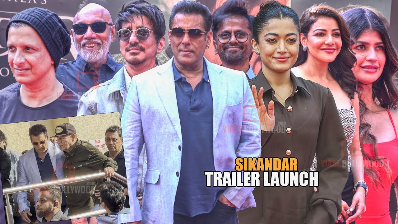 Celebrities arrives at Sikandar Trailer Launch | Salman Khan, Rashmika, Kajal, Satyaraj, Murugadoss