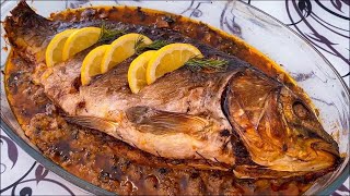 картинка: Пълнен шаран за Никулден с ориз и гъби | Stuffes Carp with rice and mushrooms | Фаршированный карп