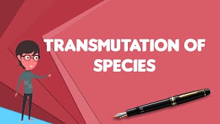 What is Transmutation of species?, Explain Transmutation of species, Define Transmutation of species