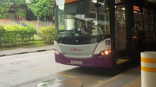 (Rare!) SBST | SBS5210D on svc 161 depart (friendly bc,flash lights) (look at the right lights) 