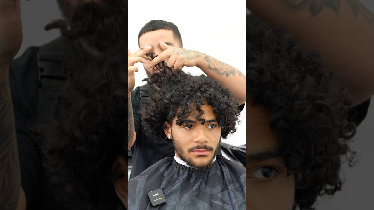 Кудрявая стрижка и трансформация в конус 💈🔥