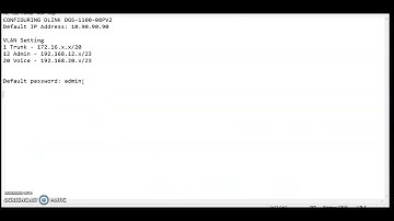 DLINK DGS-1100 VLAN CONFIG