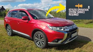 “Keyless operation system service required” warning in Mitsubishi cars