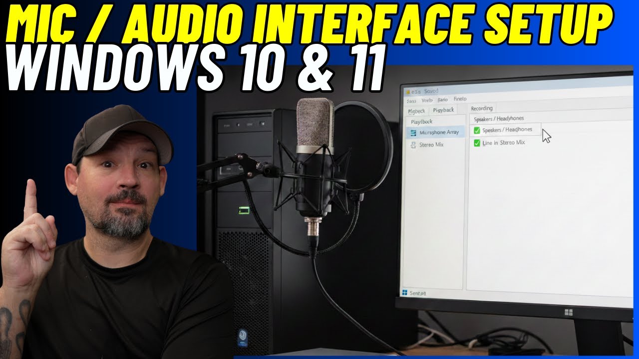 Computer Mics Setup Fix Your Windows Audio! Setup Guide for Microphones & Interfaces - YouTube