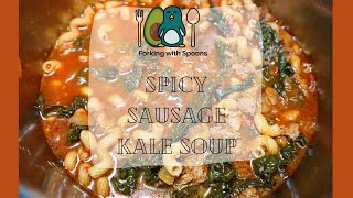 Instant Pot Spicy Kale Sausage Soup