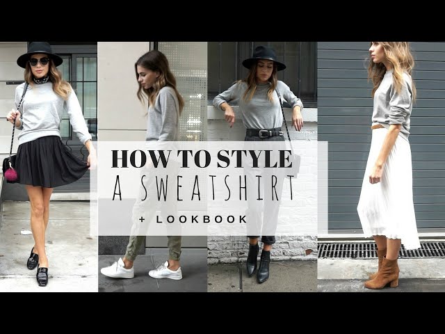 HOW TO STYLE : A Basic Grey Sweater Dress 4 Ways + LOOK BOOK 