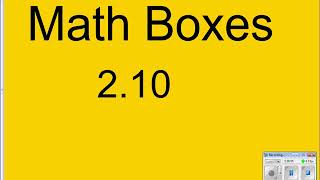 Math Boxes 2 10
