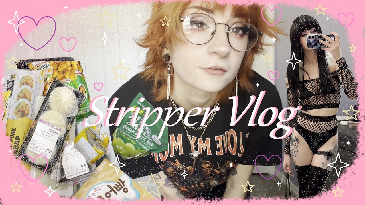 STRIPPER VLOG!!~ ☆ Three Jobs, Stage Footage, HMART ! ♡