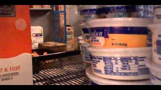 what is behind the shelf of a grocery store