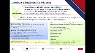 Partie 1 Démarche Dimplémentation Système De Management De La Qualité