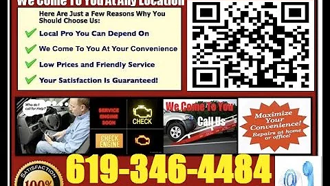 Mobile Mechanic Chula Vista CA 619-346-4484 Auto Car Repair Service
