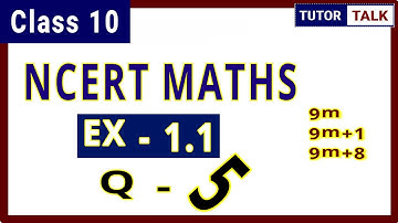 Q 5 Ex 1.1 | Class 10 math | Real Numbers | 9m 9m+1 or 9m+8