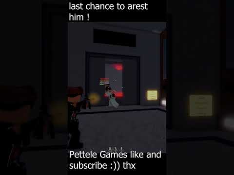 Close Call in the Elevator! Police vs Robber | Roblox Wanted