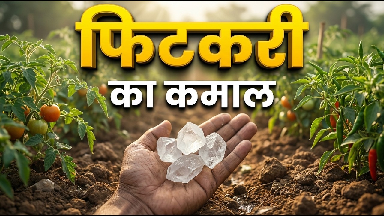 क्या सच में फिटकरी से फसल सुधरती है? वैज्ञानिक कारण, सही उपयोग और किसानों के लिए पूरी जानकारी |