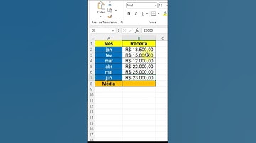 Como calcular média no Excel sem fórmula