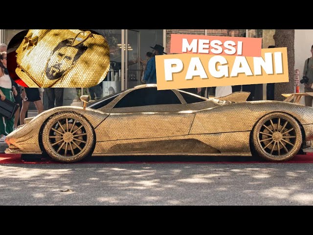 Pagani Zonda Messi Tribute: Lionel Messi's Portrait on a Coin Car