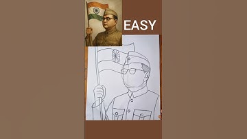 Netaji Subhash Chandra Bose drawing | Independence day drawing ✨️