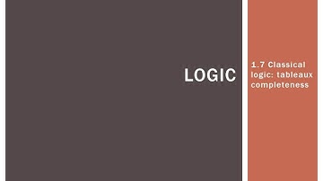 1.7 Tableaux completeness