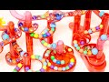 MarbleRun Red Clear Road RollerCoaster Challenge‼︎ASMR #marblerun #rollercoaster #stisfying
