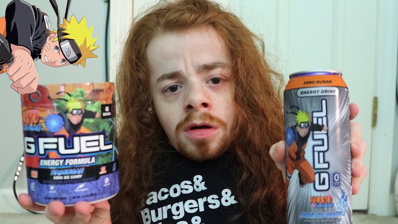I Try GFuel's Naruto Rasengan Soda Ice Candy! FLAVOR OF THE YEAR?