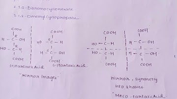 Meso compounds in organic chemistry:3 with examples