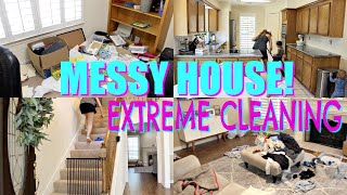 *TWO DAY* CRAZY MESSY HOUSE CLEAN WITH ME! EXTREME CLEANING MOTIVATION!