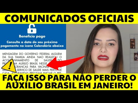 ⚠️ ATENÇÃO! COMUNICADOS PRA QUEM RECEBE AUXÍLIO BRASIL! VERIFIQUE O SEU APP E SAIBA O QUE FAZER