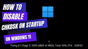 How To Disable Disk Check on Startup on Windows 11