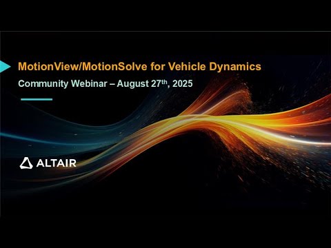 MS 2025 1 Vehicle Dynamics - video from Powersim