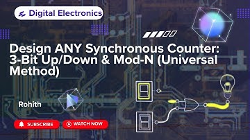 Become PRO: How to Design a Mod-8 Synchronous Counter with any FlipFlops?(Sequential Circuit Design)