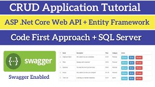 Asp.Net Core Web API  CRUD operations in REST API using Entity Framework Core and SQL Server