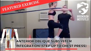 Anterior Oblique Subsystem Integration: Step Up to Chest Press screenshot 2
