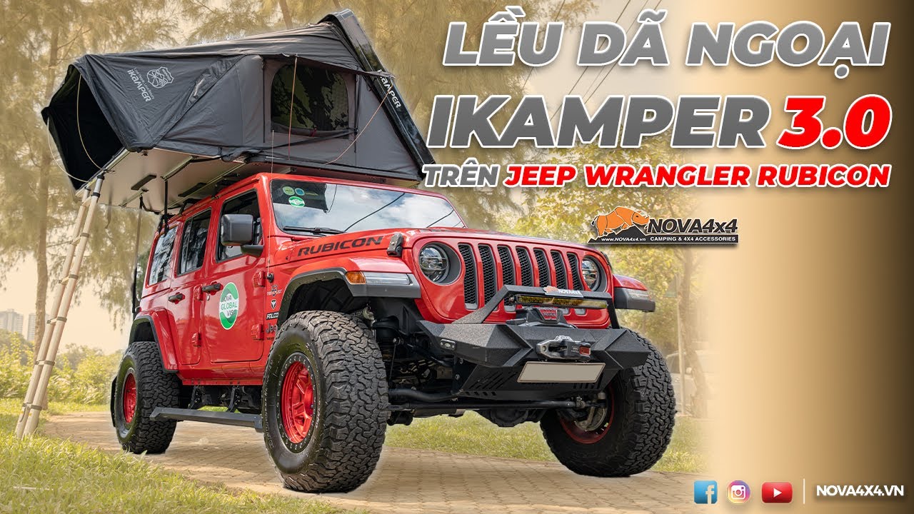 Khám phá Lều dã ngoại iKamper Thế hệ mới  trên Jeep Wrangler Rubicon -  YouTube